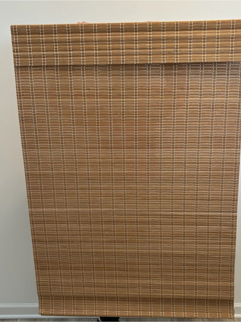 Bamboo No Drill Roman Shades, Set of 2 (LazBlinds)